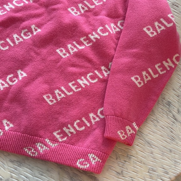 Balenciaga All Over Logo Pullover - Picture 3 of 8